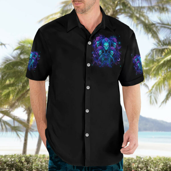 Rose Skull Hawaiian Shirt Four Out Of The Five Voices In My Head Think You An Idiot 3.jpg