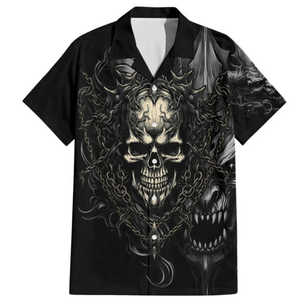 Skull Demon Fantasy Hawaiian Shirt Time To Unleash A Litte Hell 1.jpg