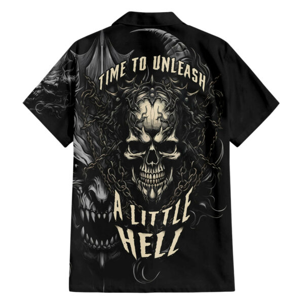 Skull Demon Fantasy Hawaiian Shirt Time To Unleash A Litte Hell 2.jpg