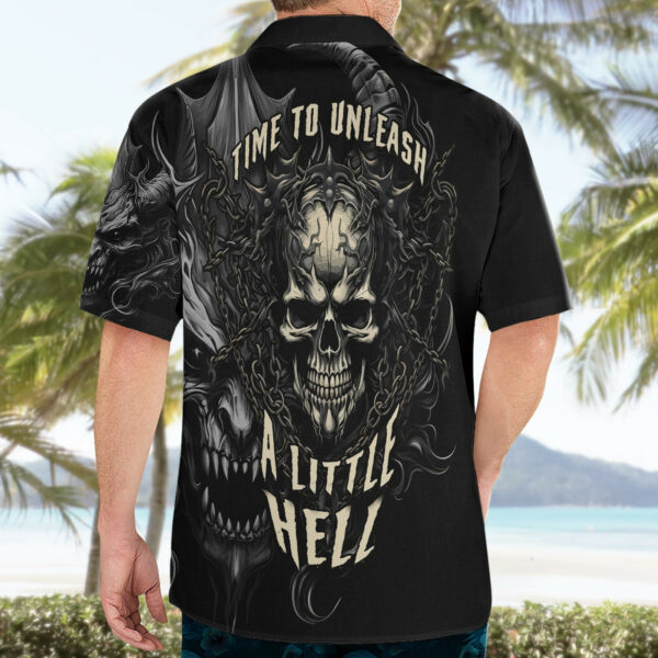 Skull Demon Fantasy Hawaiian Shirt Time To Unleash A Litte Hell 4.jpg