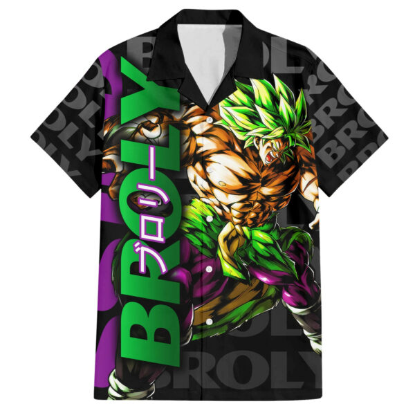 Super Saijan Broly Dragon Ball Hawaiian Shirt Anime Mix Pattern 1.jpg